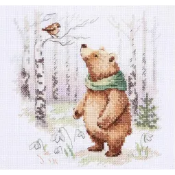 Kreuzstich-Set "Märchen des Waldes. Der Frühling ist gekommen" S0-241