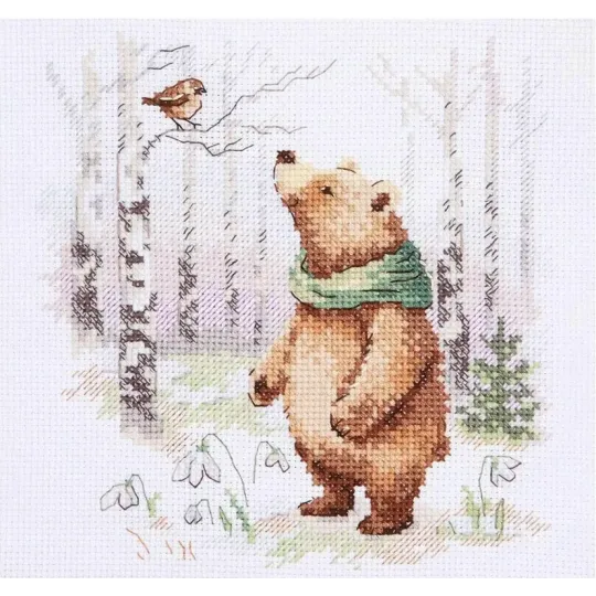 Kreuzstich-Set "Märchen des Waldes. Der Frühling ist gekommen" S0-241