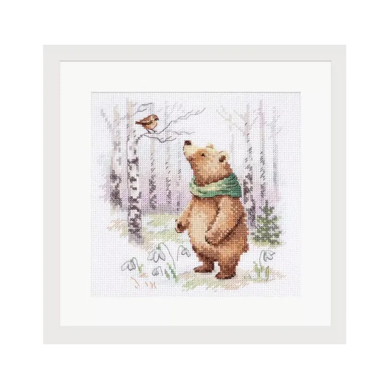 Kryželių siuvinėjimo rinkinys "Miško pasakos. Atėjo pavasaris" S0-241