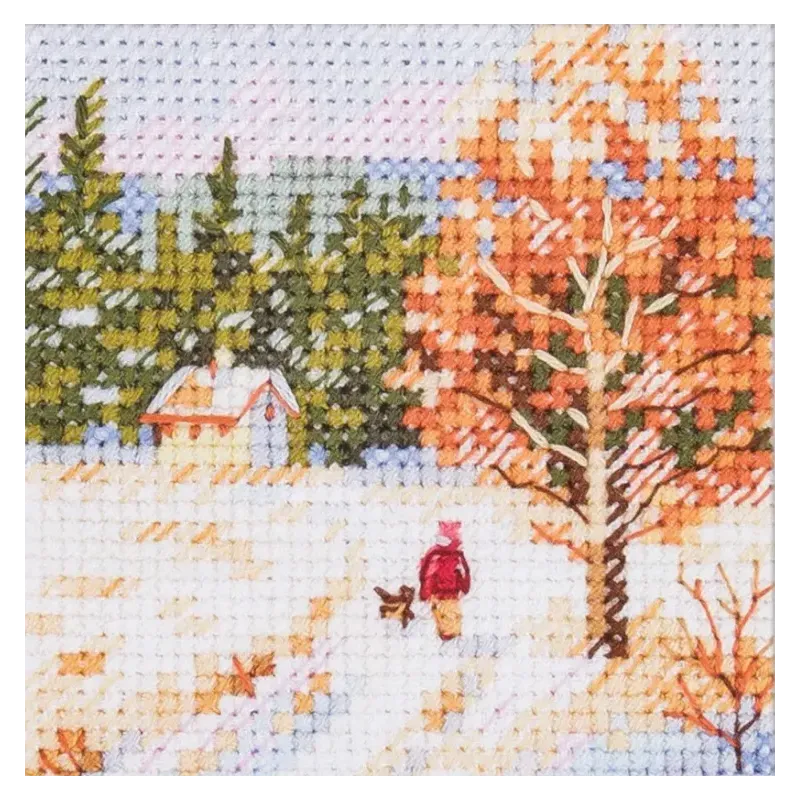 Kreuzstich-Set "Der Winter kam. Heimweg" S0-239