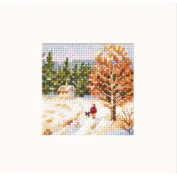 Kit de point de croix "L'hiver est arrivé. Le chemin du retour" S0-239