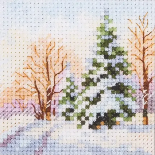 Cross stitch kit "Winter came. Spruce under the snow" S0-237