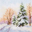 Cross stitch kit "Winter came. Spruce under the snow" S0-237