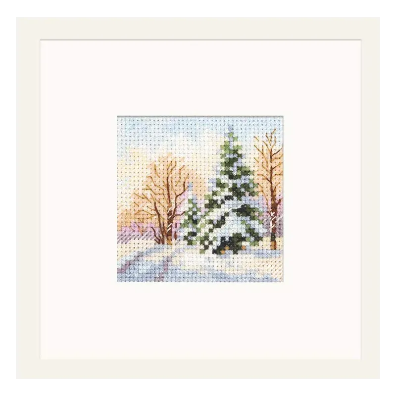 Cross stitch kit "Winter came. Spruce under the snow" S0-237