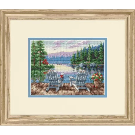 Kreuzstich-Set Petite Gold Collection Lakeside Morning D70-65231