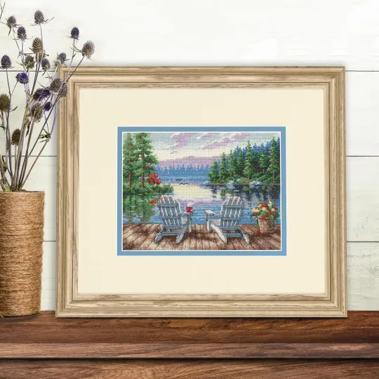 Набор для вышивания крестом Petite Gold Collection Lakeside Morning D70-65231