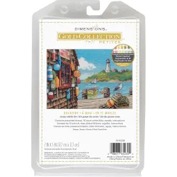 Kryželio siuvinėjimo rinkinys Petite Gold Collection Dockside D70-65230