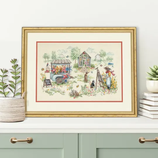 Kreuzstich-Set Gold Collection Blissful Moments D70-35445