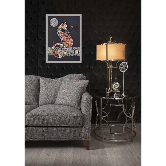 Hauptperlenstick-Set Katze und Motte (Deco-Szenen) AAB-794