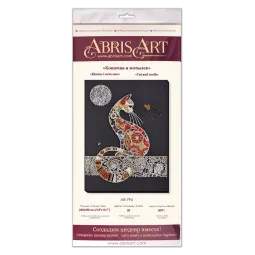 Hauptperlenstick-Set Katze und Motte (Deco-Szenen) AAB-794