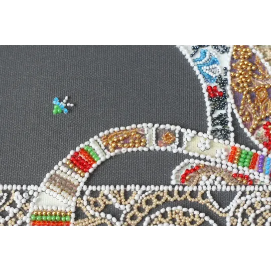 Pagrindinis karoliukų siuvinėjimo rinkinys Katė ir kandis (Dekoro scenos) AAB-794