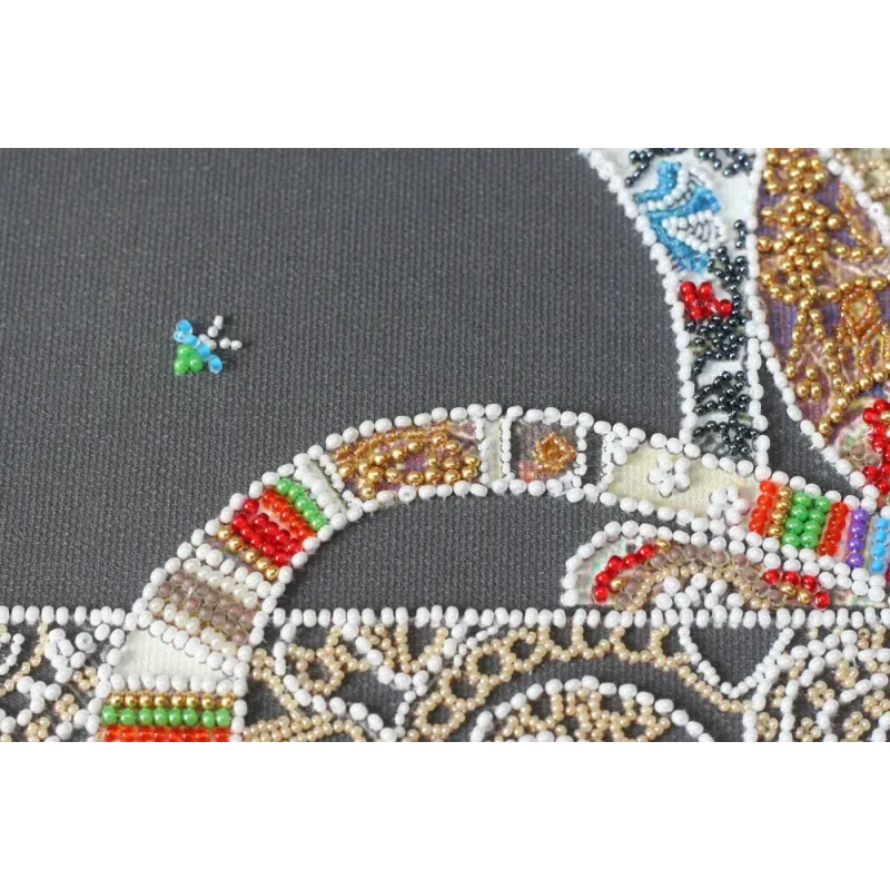 Kit de broderie de perles principal Chat et papillon de nuit (Scènes de décoration) Abris Art AB-794