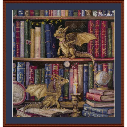 Kit de point de croix « Les chasseurs de papillons de nuit » 37x39 cm SK266