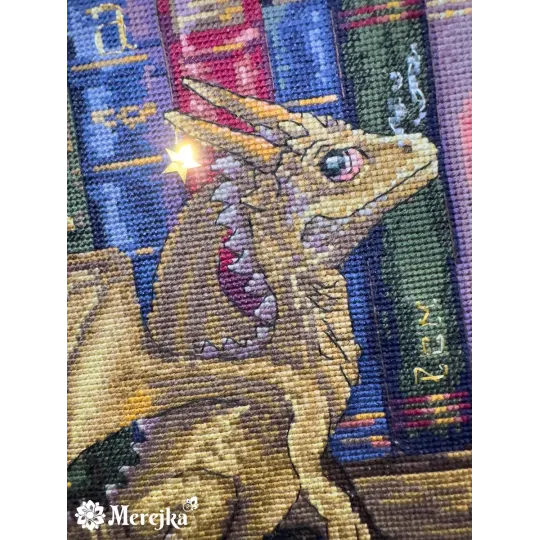 Kit de point de croix « Les chasseurs de papillons de nuit » 37x39 cm SK266