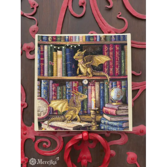 Kit de point de croix « Les chasseurs de papillons de nuit » 37x39 cm SK266