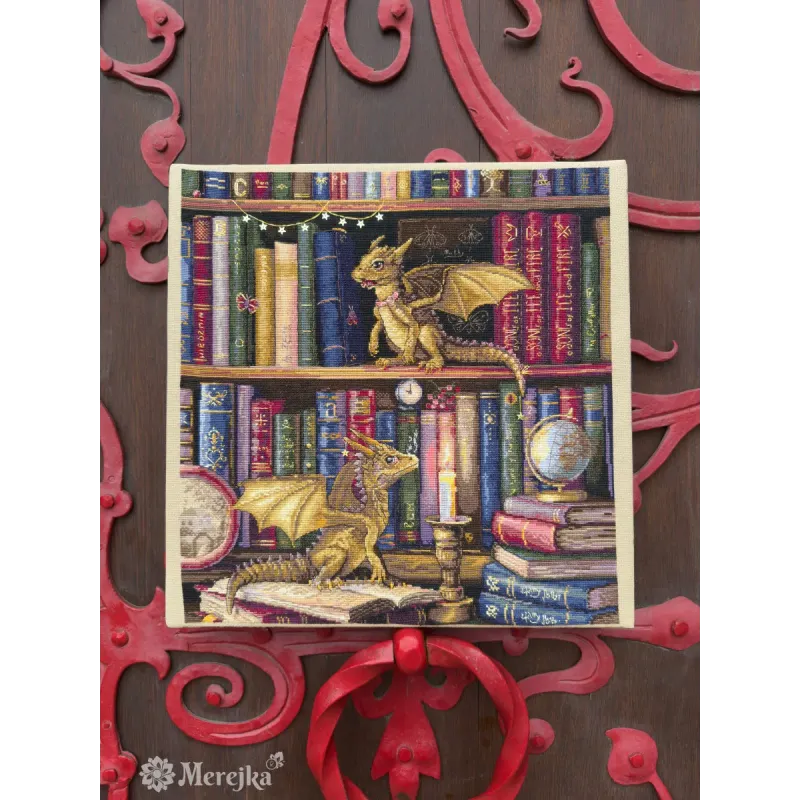 Kit de point de croix « Les chasseurs de papillons de nuit » 37x39 cm SK266