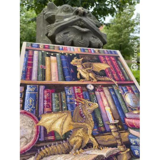 Kit de point de croix « Les chasseurs de papillons de nuit » 37x39 cm SK266