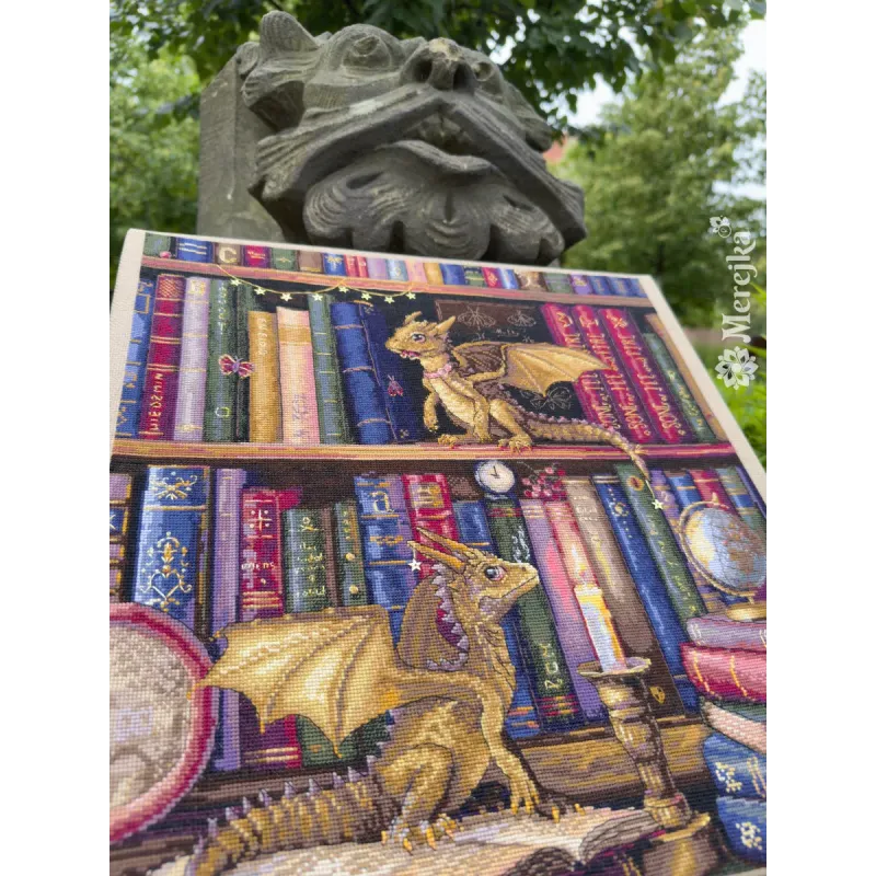 Kit de point de croix « Les chasseurs de papillons de nuit » 37x39 cm SK266