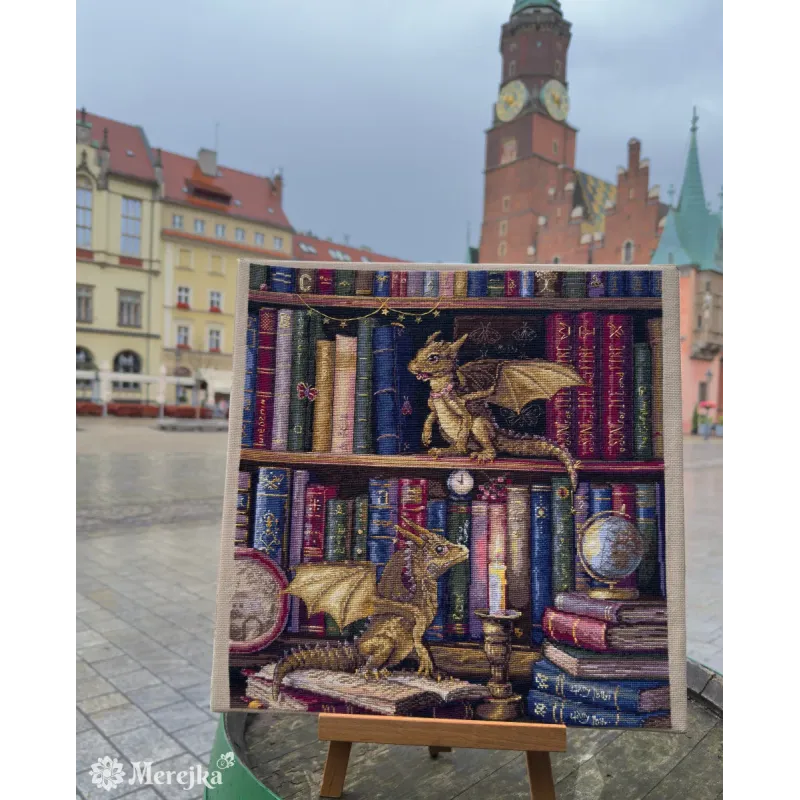 Kit de point de croix « Les chasseurs de papillons de nuit » 37x39 cm SK266