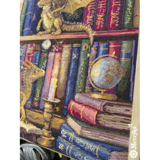 Kit de point de croix « Les chasseurs de papillons de nuit » 37x39 cm SK266