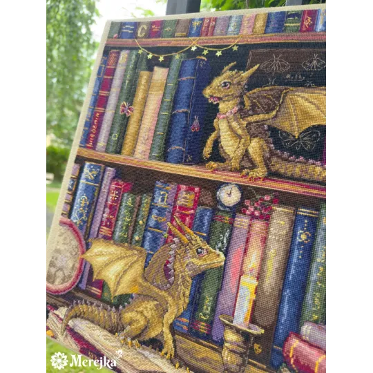 Kit de point de croix « Les chasseurs de papillons de nuit » 37x39 cm SK266