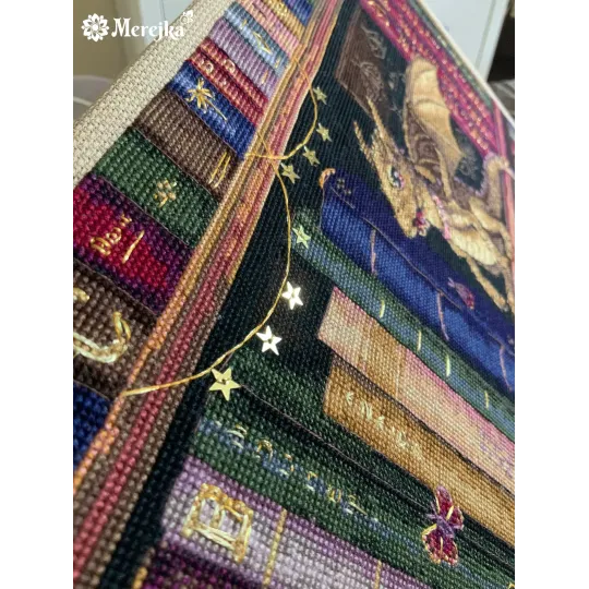 Kit de point de croix « Les chasseurs de papillons de nuit » 37x39 cm SK266