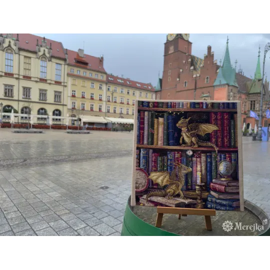 Kit de point de croix « Les chasseurs de papillons de nuit » 37x39 cm SK266