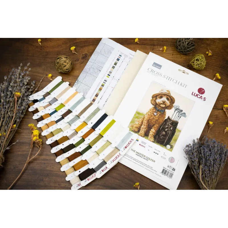 Cross Stitch Kit "The Master Golfer" 26 x 31 cm SBU5090