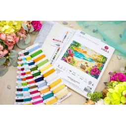 Cross Stitch Kit "Tropical Summer" 43 x 29 cm SBU5089