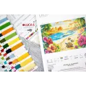 Kit de point de croix « Été tropical » 43 x 29 cm SBU5089