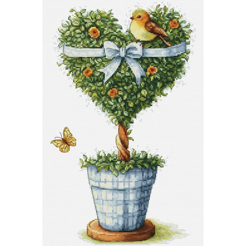 Kreuzstich-Set "Baum der Liebe" 18 x 31 cm SB7051