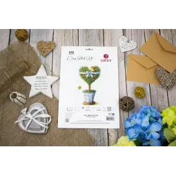 Kryželio siuvinėjimo rinkinys "Meilės medis" 18 x 31 cm SB7051