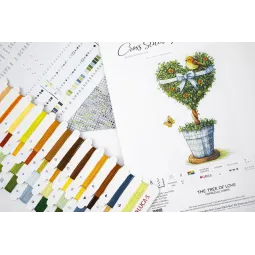 Kreuzstich-Set "Baum der Liebe" 18 x 31 cm SB7051