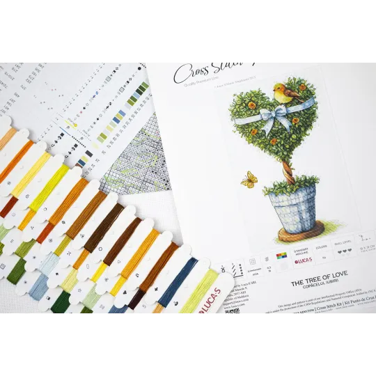 Cross Stitch Kit "The Tree of Love" 18 x 31 cm SB7051