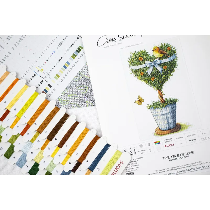 Cross Stitch Kit "The Tree of Love" 18 x 31 cm SB7051