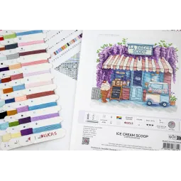 Cross Stitch Kit "Ice Cream Scoop" 24 x 20 cm SB1428