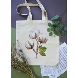Cross-stitch kit. Shopper bag "Lightness of Being" 38 x 42 cm AAHB-001
