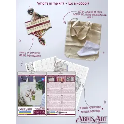 Cross-stitch kit. Shopper bag "Lightness of Being" 38 x 42 cm AAHB-001