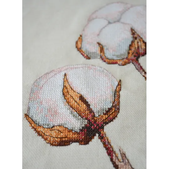 Cross-stitch kit. Shopper bag "Lightness of Being" 38 x 42 cm AAHB-001