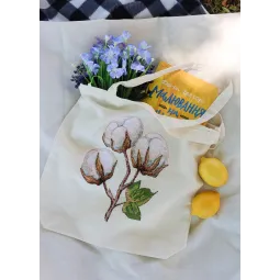 Kryželio siuvinėjimo rinkinys. Pirkinių krepšys "Būties lengvumas" 38 x 42 cm AAHB-001