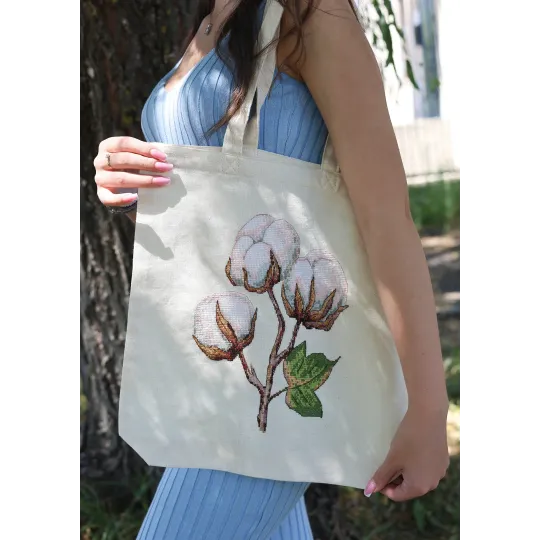 Cross-stitch kit. Shopper bag "Lightness of Being" 38 x 42 cm AAHB-001