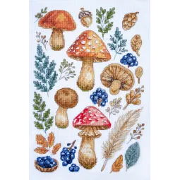 Kreuzstich-Set "Waldsammlung" 19 x 29 cm AAH-290