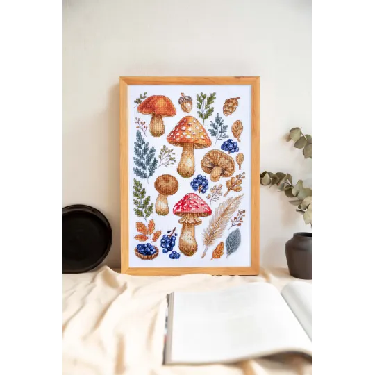 Kreuzstich-Set "Waldsammlung" 19 x 29 cm AAH-290