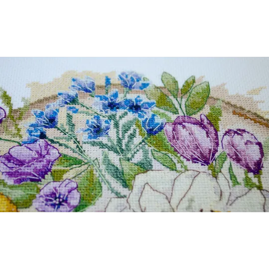 Kreuzstich-Set "Ein floraler Moment" 26x26 cm AAH-287