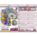 Kit point de croix "Un moment fleuri" 26x26 cm AAH-287