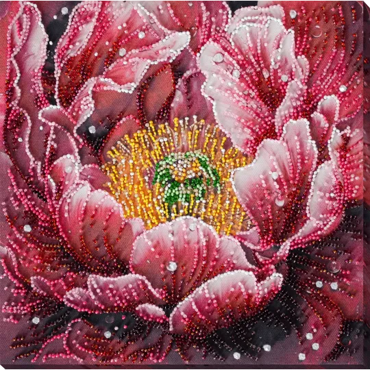 Kit de broderie de perles principales "Le baiser de Dew" 23x23 cm AAB-951