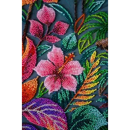 Stick-Set mit Perlen 'Der exotische Beau' 27x39 cm AAB-949