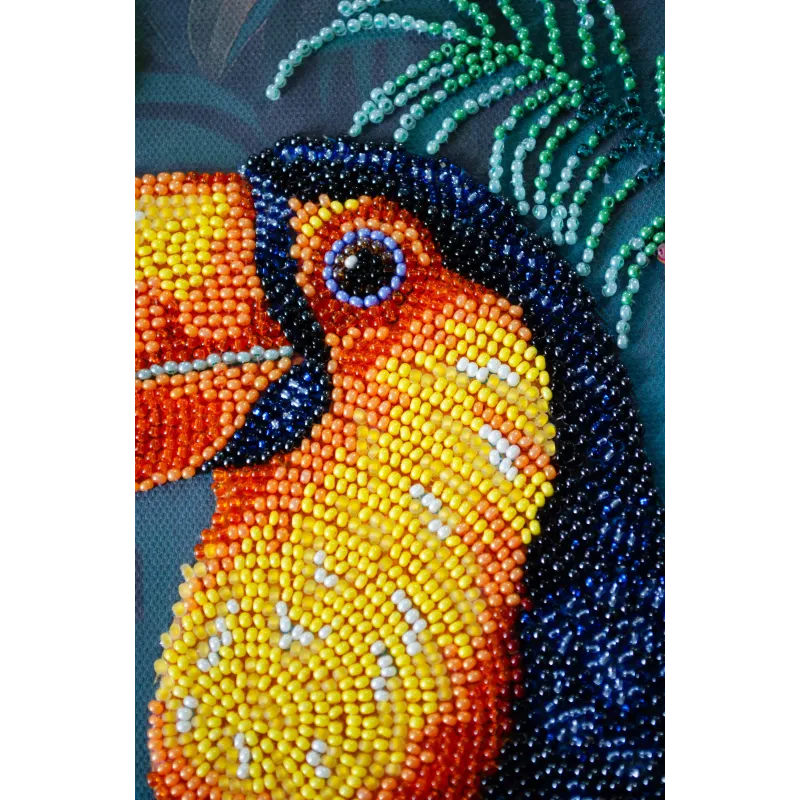 Kit de broderie de perles principal "The Exotic Beau" 27x39 cm AAB-949