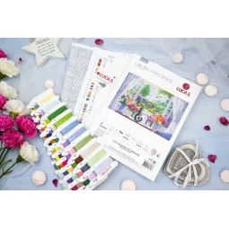 Kryželių siuvinėjimo rinkinys "Sapnų langas" 49 x 32 cm SBU5088