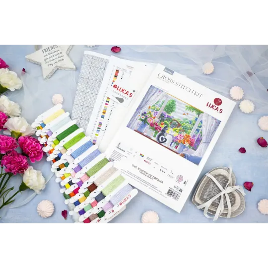 Cross Stitch Kit "The Window of Dreams" 49 x 32 cm SBU5088 Cross Stitch Kit "The Window of Dreams" 49 x 32 cm SBU5088